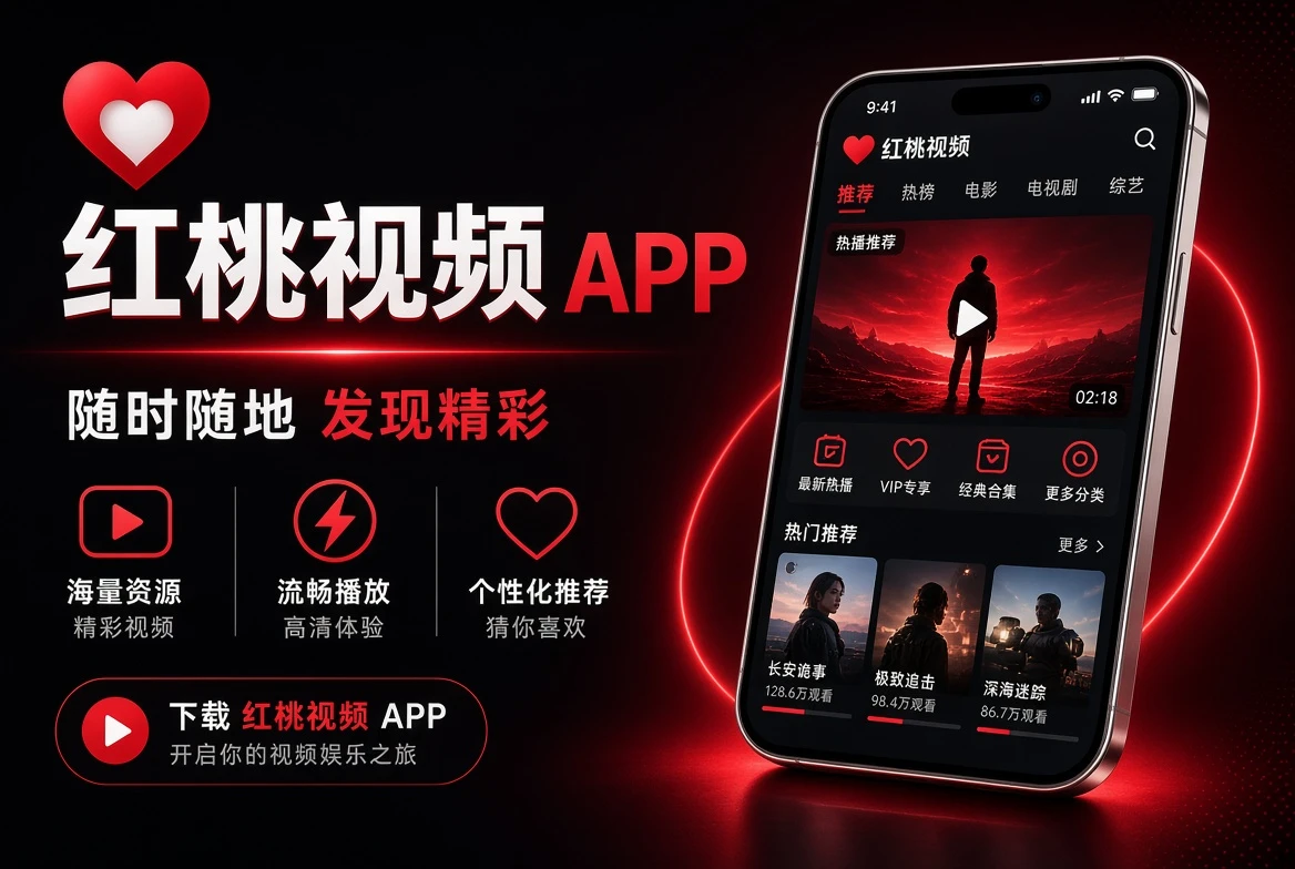 红桃视频APP栏目内容示意